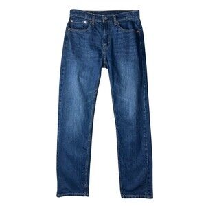 Levis Men's 505 Straight Leg Regular Fit Jeans  Size 32  Dark Wash